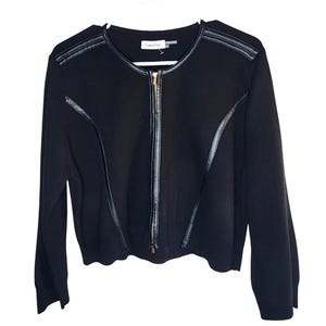 Vintage Calvin Klein NWT moto zip up XL Petite Jacket