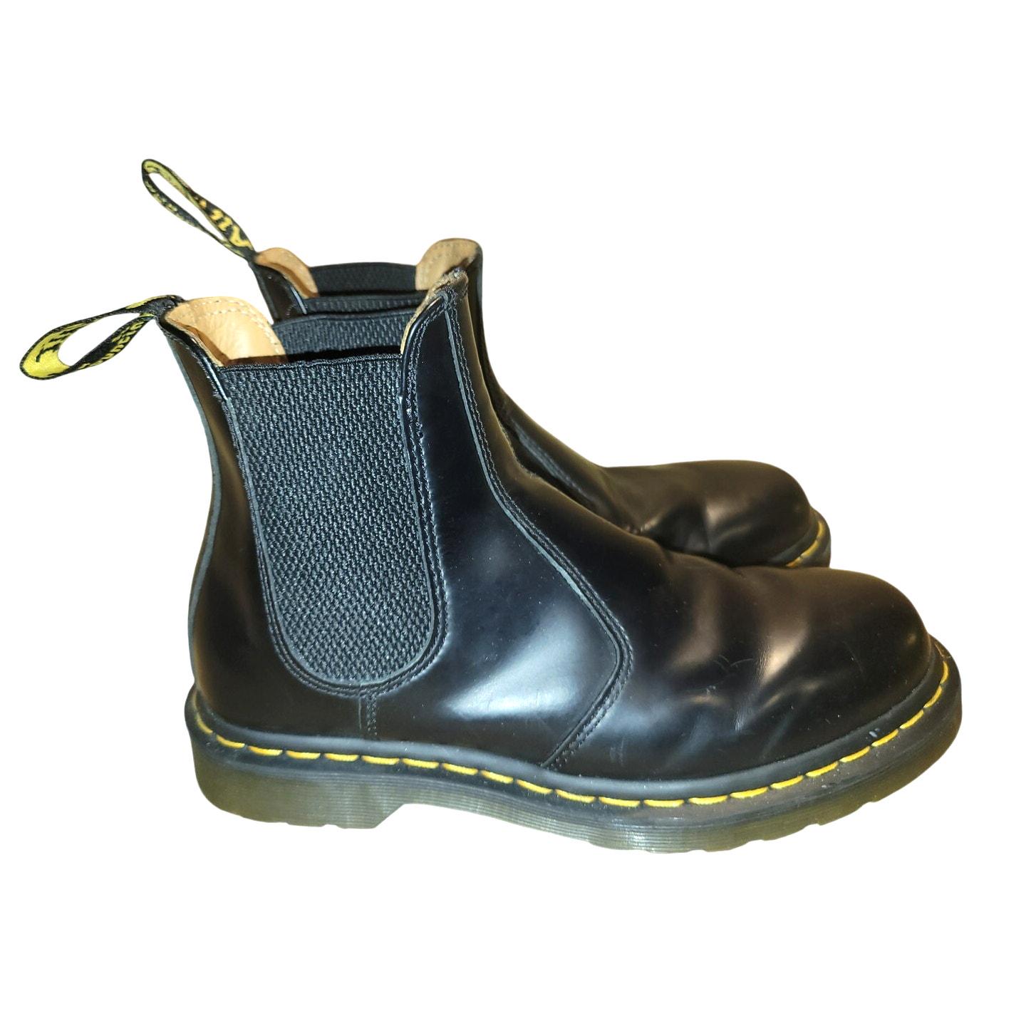 MM×Dr.MartensAnkle BootBlack Dr. Martens Black Chelsea Ankle Boot Slip on Sz 8F / 7M - Etsy