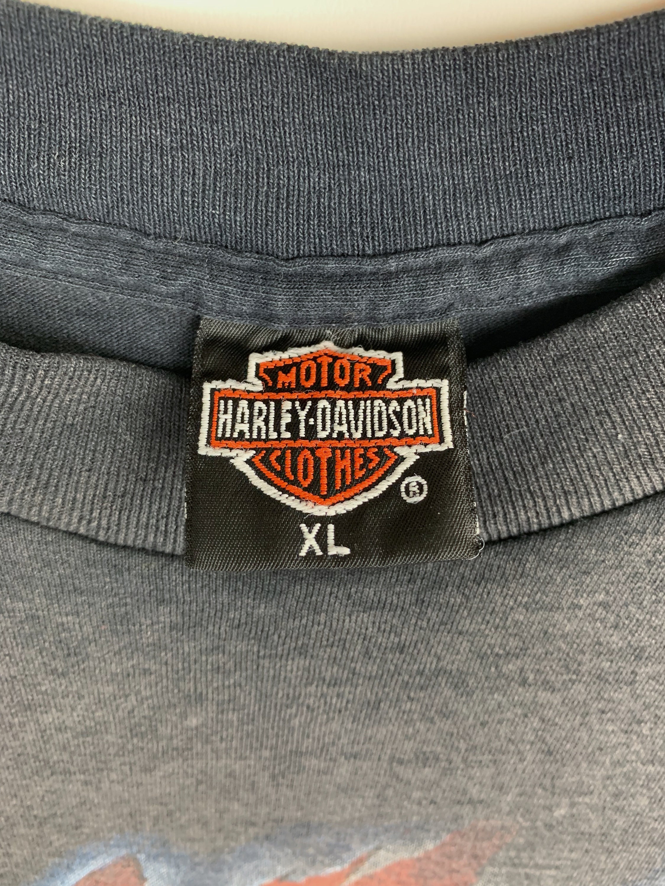 Vintage Harley Davidson 3D Emblem 1990 Eagle T Shirt - Etsy