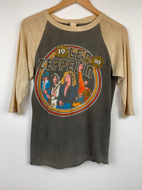 Vintage Led Zeppelin 1980 Bonzo Band Tour T Shirt
