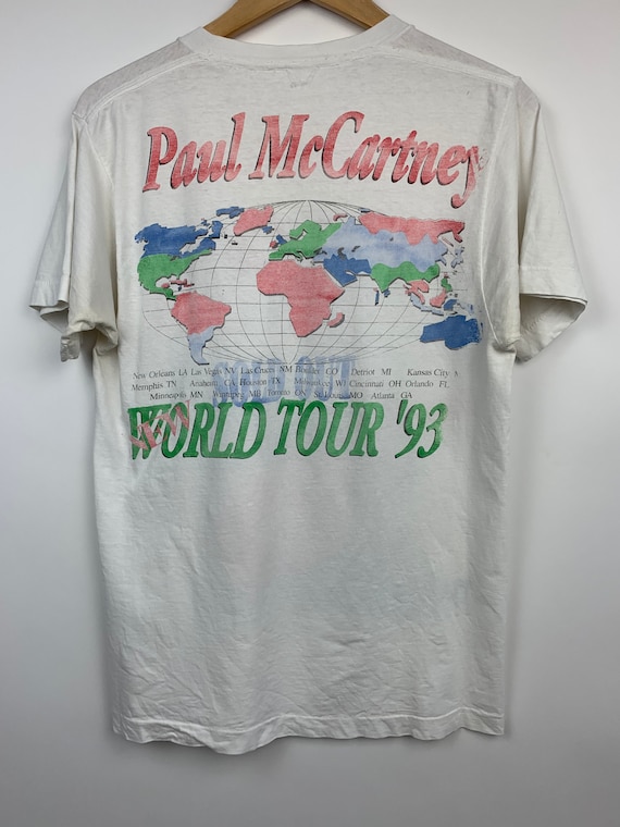 Vintage Paul Mccartney World Tour 1993 Band T Shirt Beatles - Etsy