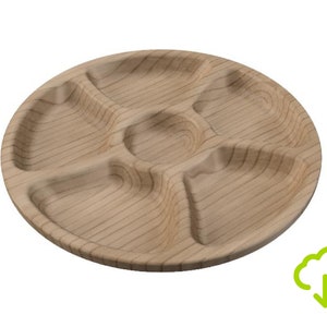 CNC Fräser FIle Servierplatte Tablett, 3D ModellDatei, 3D Drucker Datei, Fusion360 Schritt Stl Dateien