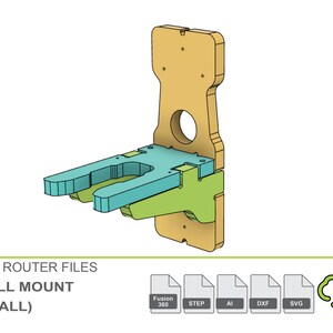 CNC Router Files Cordless Drill Mount Small - Etsy