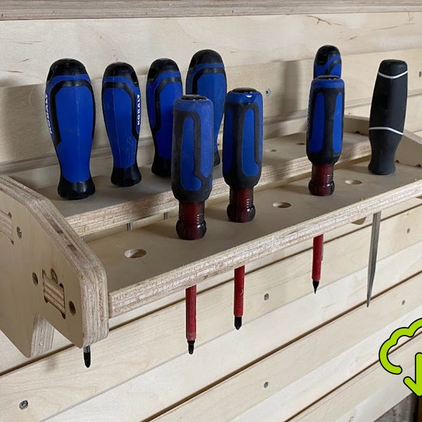 French Cleat Screwdriver Holder Etsy