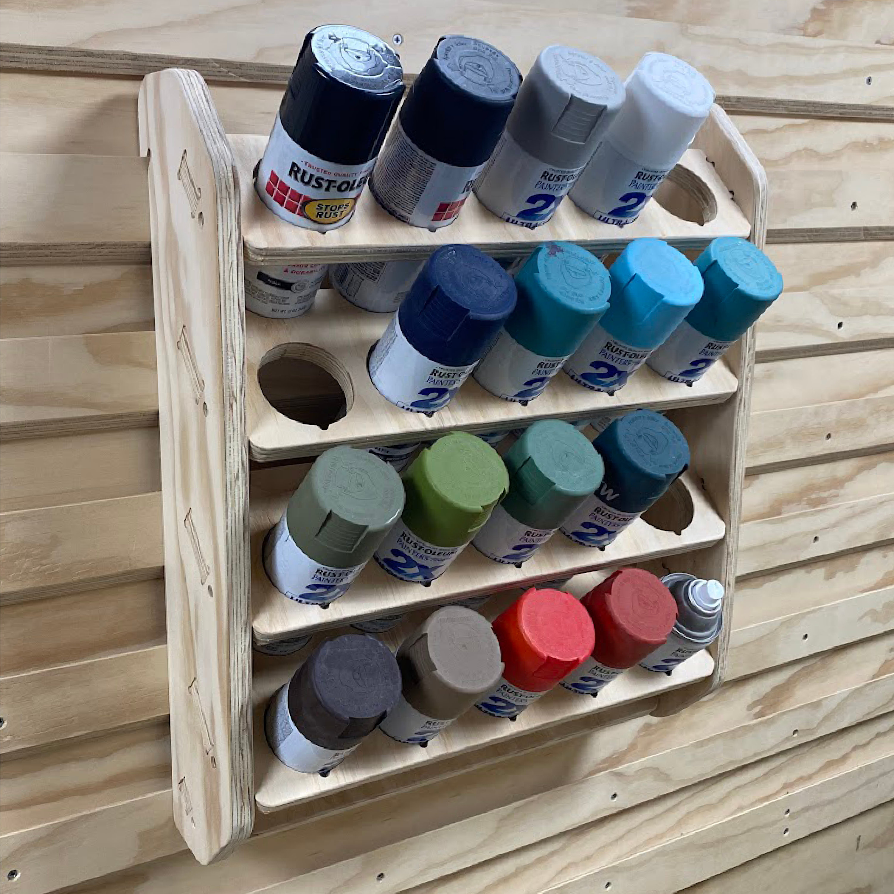 Wall mounted paint rack for hobby paint : r/functionalprint