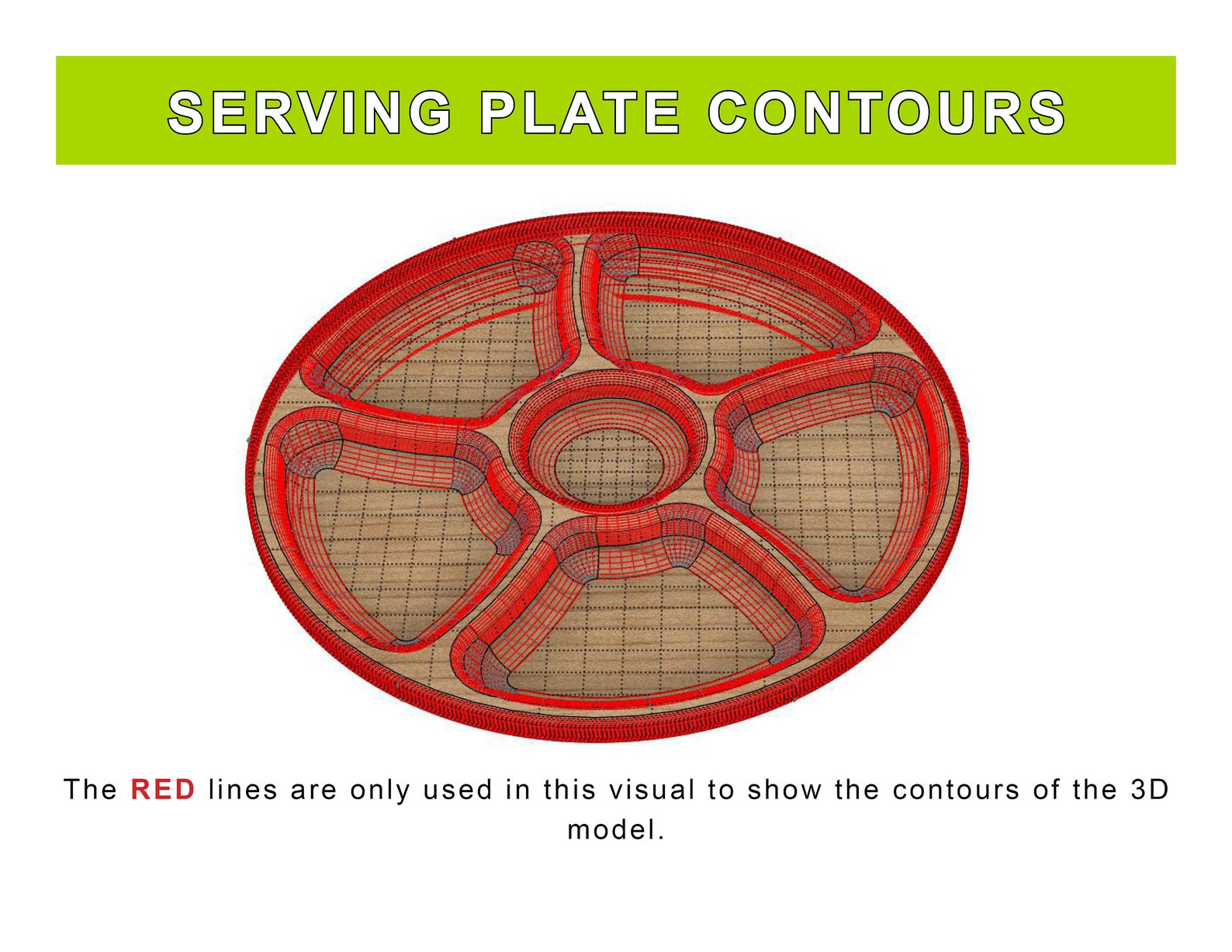 CNC Router File Serving Plate Tray, 3D Model File, 3D Printer File ...