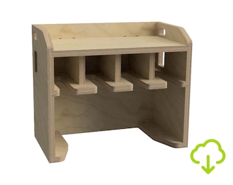 CNC Router Bench Top Drill Holder Archivos, Work Bench Top Drill Holder, Fusion 360 step svg dxf Formatos de archivo para Shapeoko X-Carve