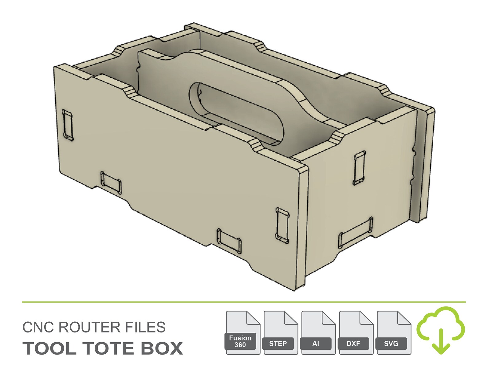 Stackable Tool Tote Box CNC Router Files CNC Router Your - Etsy