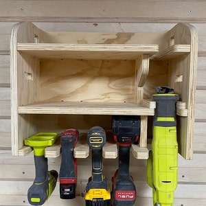 Cordless Drill Organizer, Christmas Gifts for Men Women, Fathers Day Gift, Garage Tool Storage