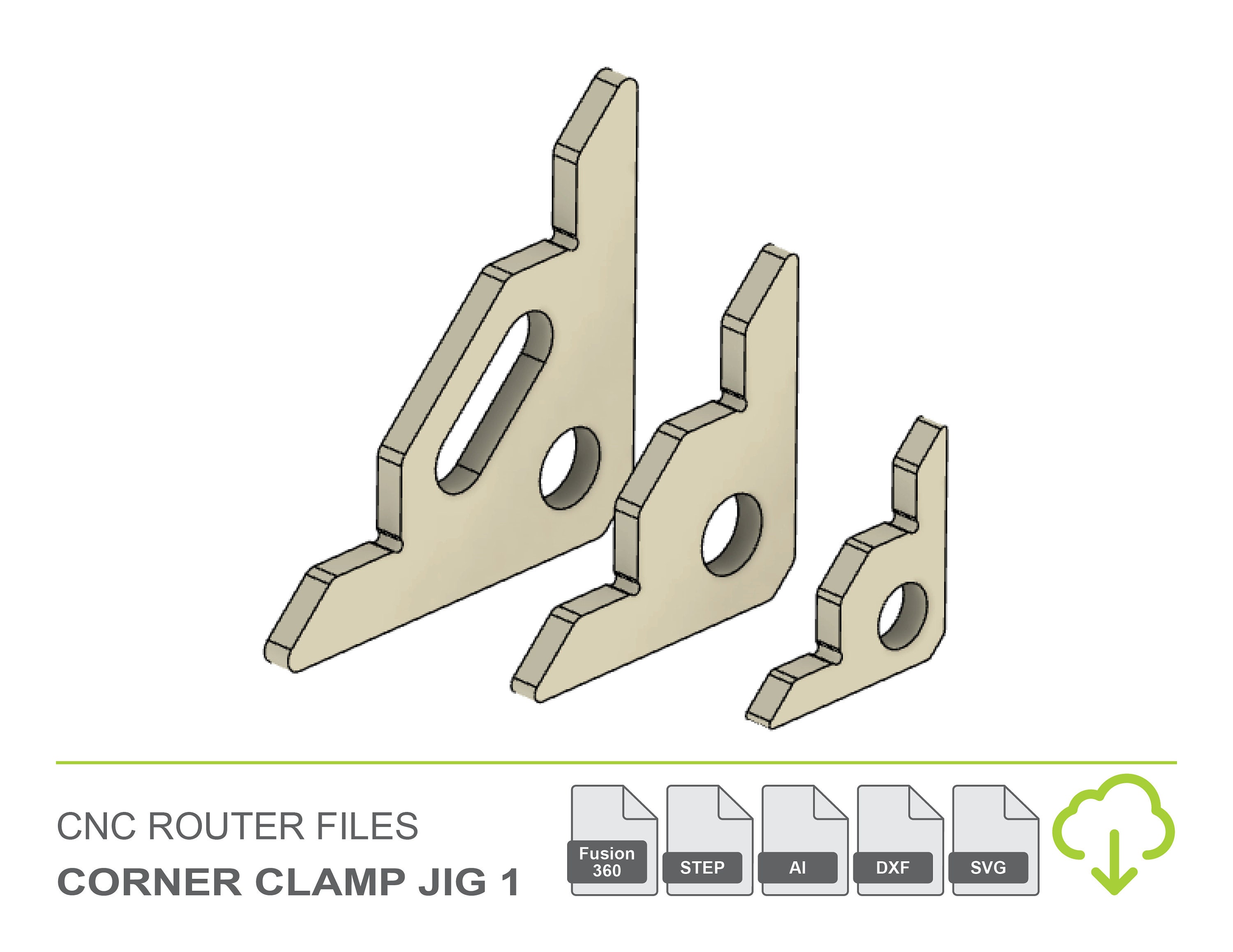 Corner Clamp Jig CNC Router Files Squares Pack of Etsy