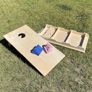 Official Size Cornhole Boards CNC Router Design File Fusion 360 VCarve Pro CRV dxf SVG Files