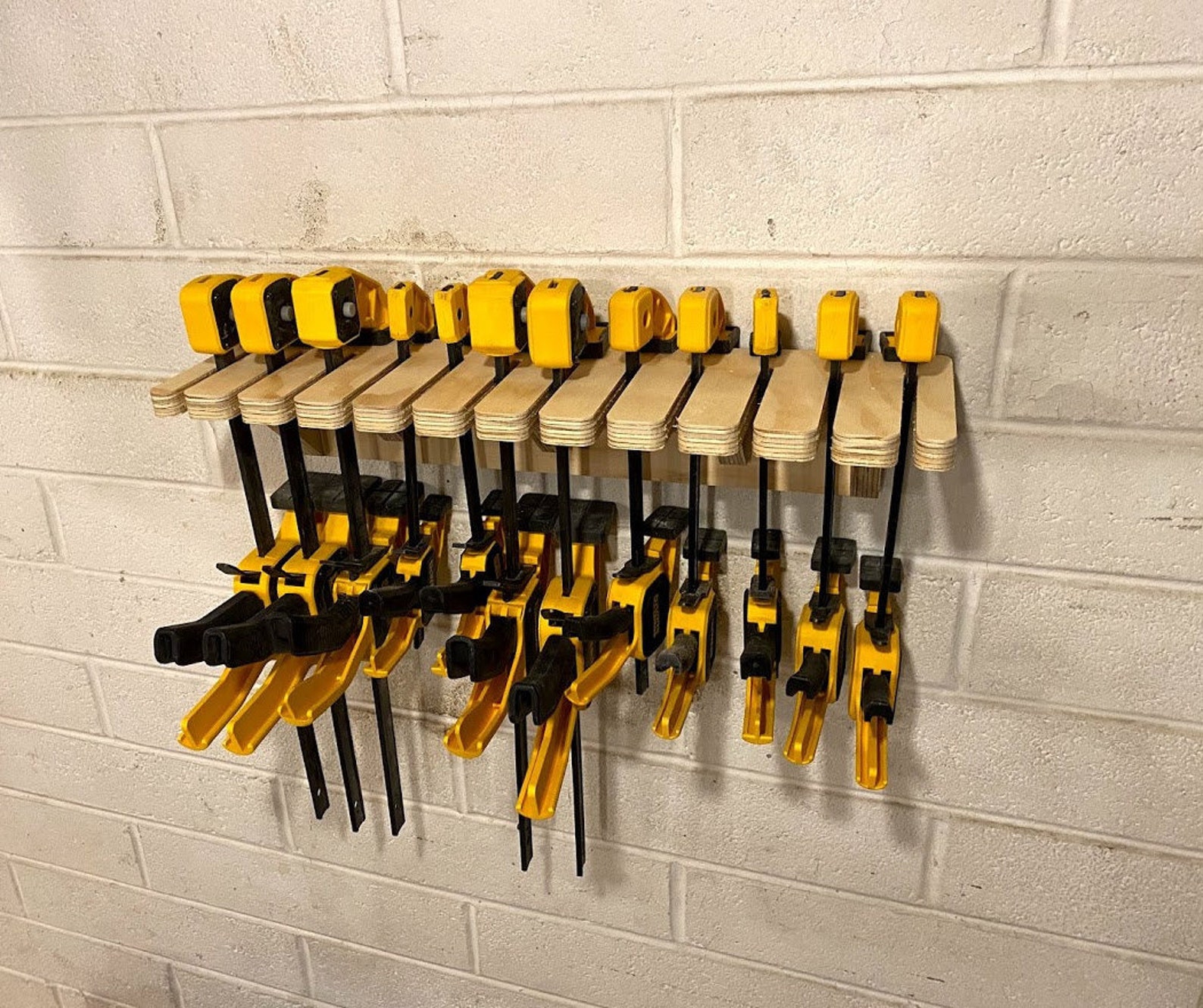 CNC Made Clamp Rack Organizer Wall Mounted Clamp Holder Tool Etsy