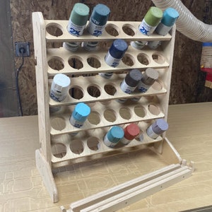 DIY spray paint storage rack