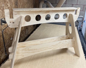 Pilniki do frezarek CNC SawHorse, Knockdown Saw Horses Pliki CNC do drewna