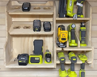 Ryobi Cordless Tool Battery Rack CNC Router Project Files. French Cleat Ryobi Tool Organizer CNC Files for Wood