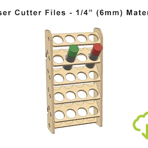 Laser Cut Dateien Spray Paint Can Rack, Spray Paint Aerosol Can Gleitgel Organizer, Laser Cut Muster