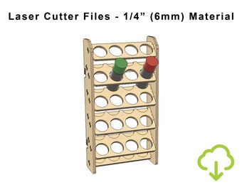 Laser Cut Files Spray Paint Can Rack, Spray Paint Aerosol Can Lube Organizer, Laser Cut Pattern