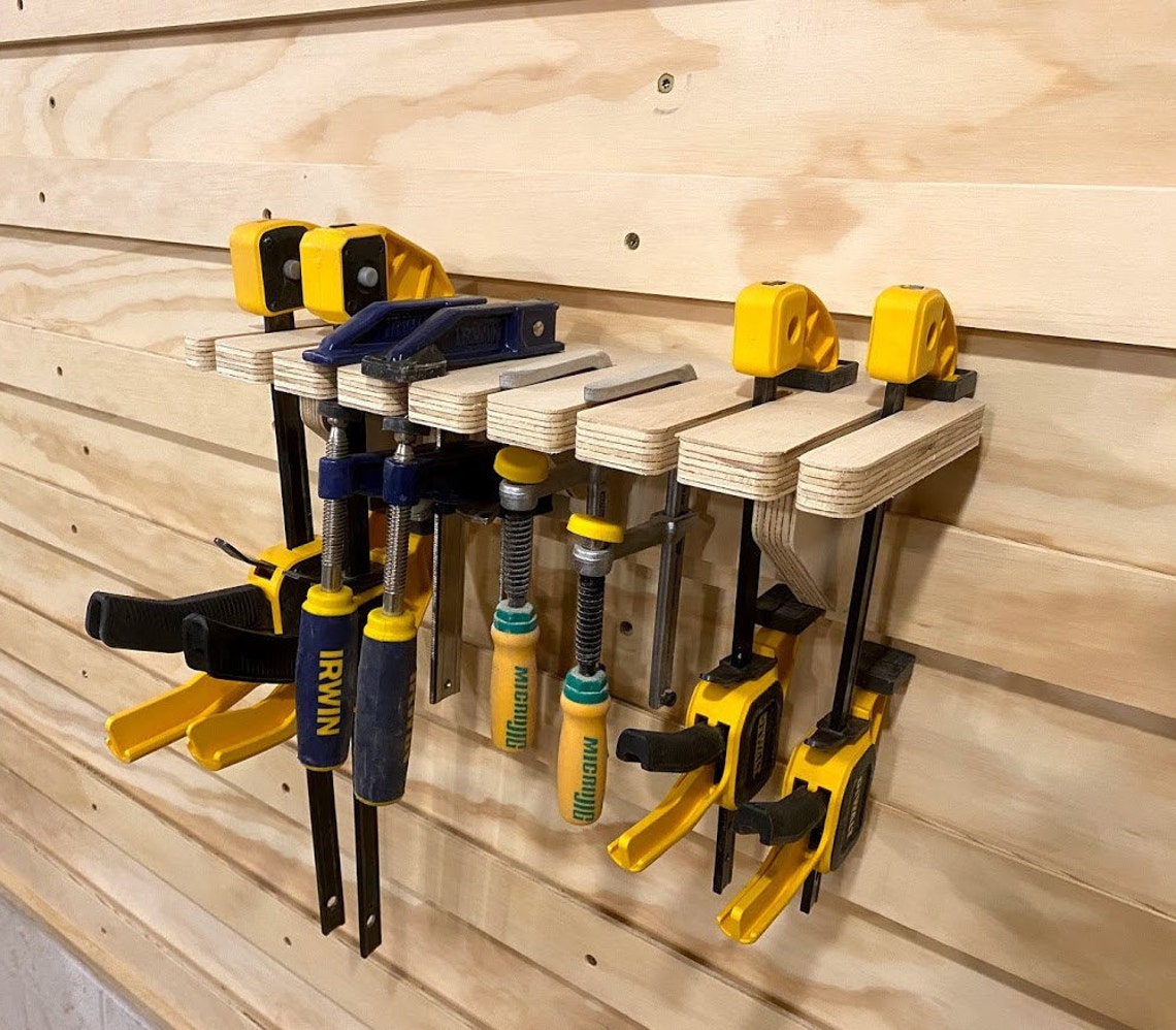 CNC Made Clamp Rack Organizer Wall Mounted Clamp Holder Tool Etsy