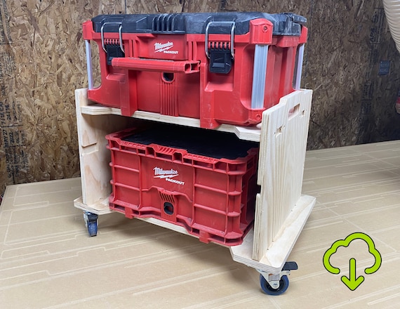 CNC Router Files Modular Storage Base for Packout Tool Boxes, CNC