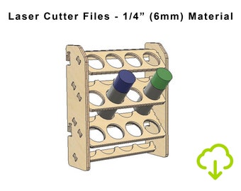 Laser Cut Files Spray Paint Can Rack, Spray Paint Aerosol Can Lube Organizer, Laser Cut Pattern