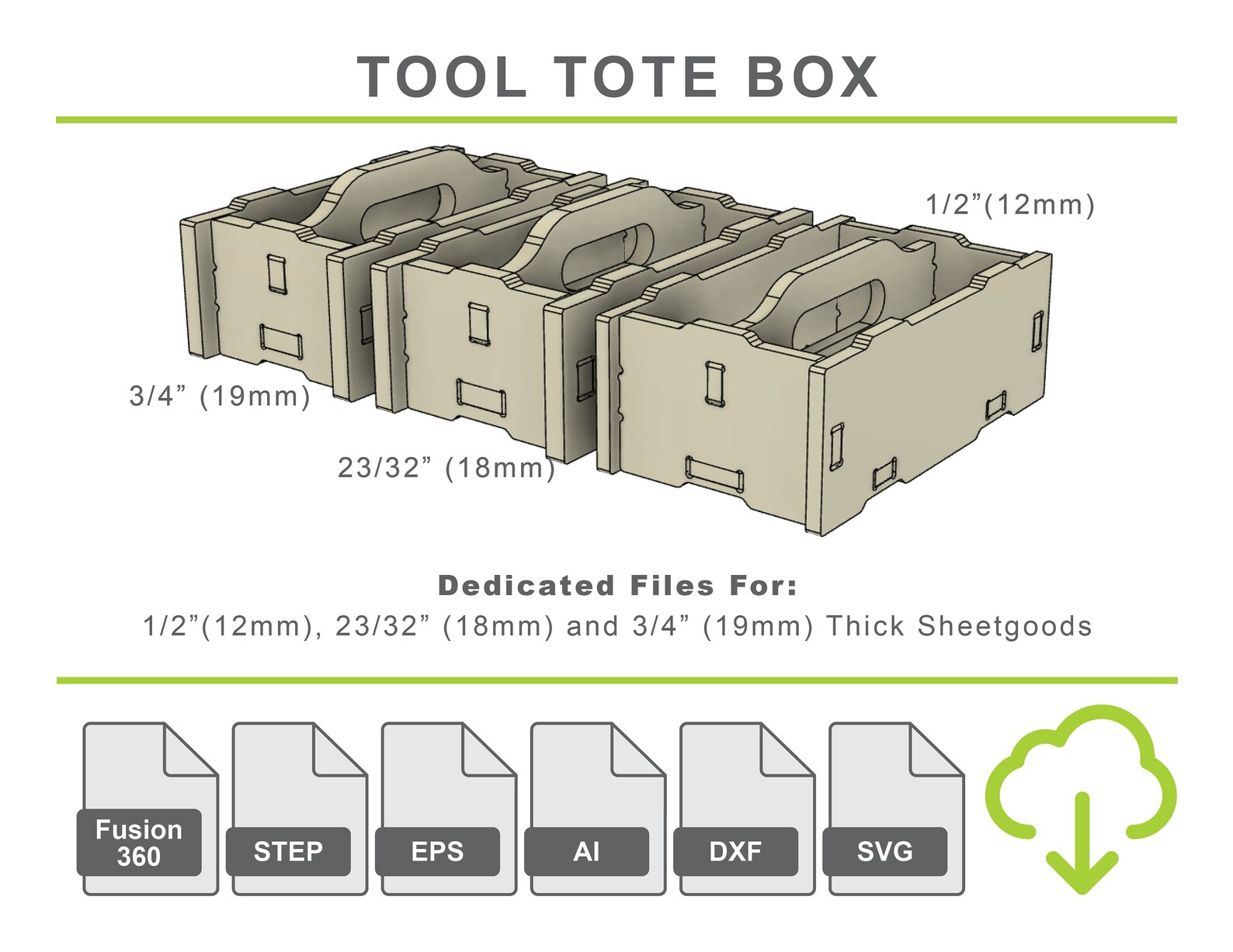 Stackable Tool Tote Box CNC Router Files CNC Router Your - Etsy