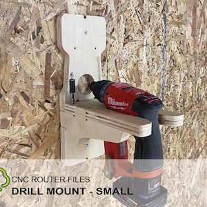 CNC Router Files Cordless Drill Mount Small