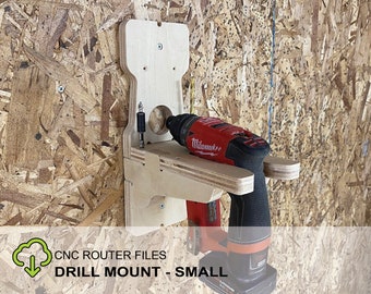 CNC Router Files Cordless Drill Mount Small