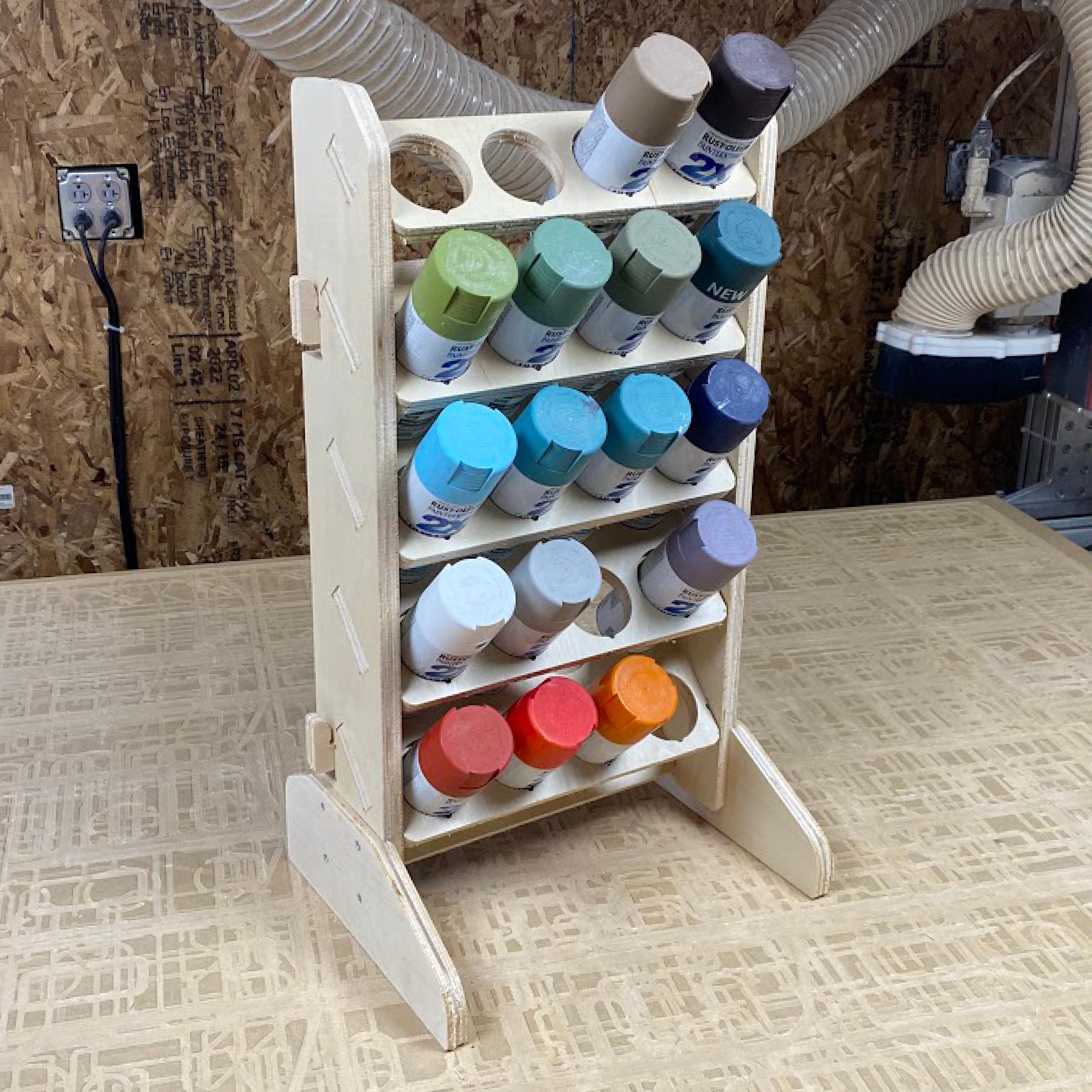 MDF Paint Rack System for Citadel and Vallejo Paints Fits 35 or 50 Digital  