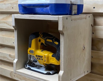 CNC Files for Wood French Cleat Cube Storage Shelf - French Cleat Wall CNC Router Files Wood Wall Storage Shelves