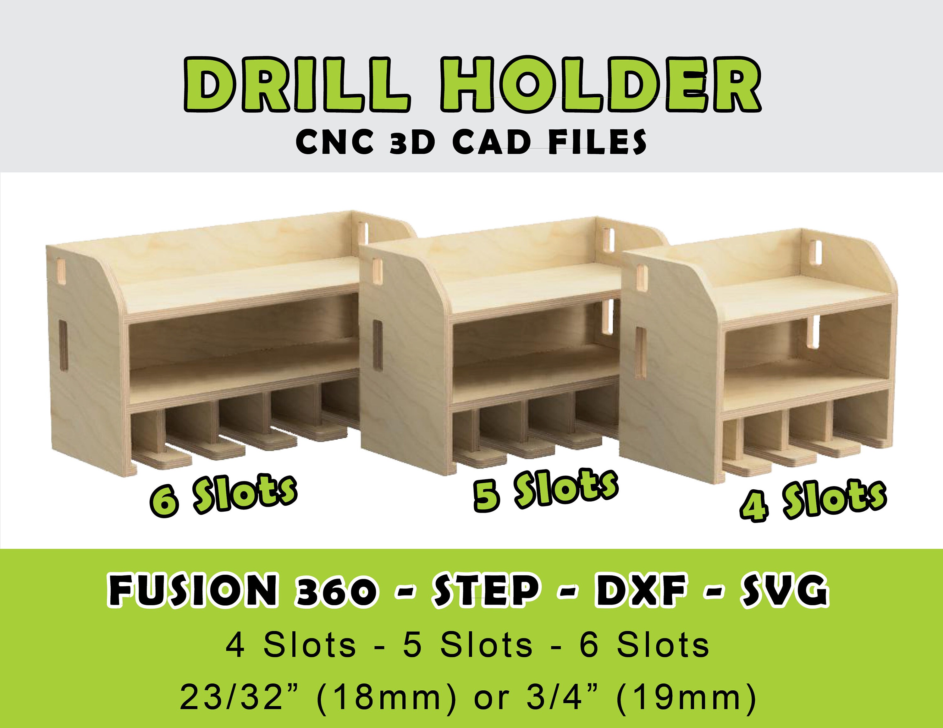 Drill Holder CNC Files Download for CNC Router CNC Router Etsy