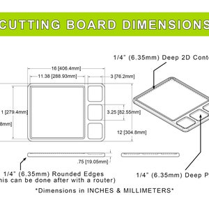 CNC Router File Cutting Board Tray Serving Tray, 3D Model File, 3D ...