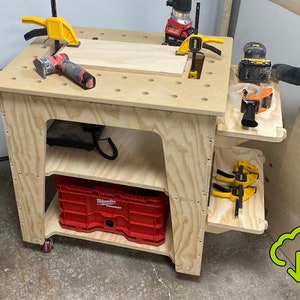 Mitre Saw/ Table Saw Workbench Plans - Etsy Mitre Saw/ Table Saw Workbench Plans - Etsy