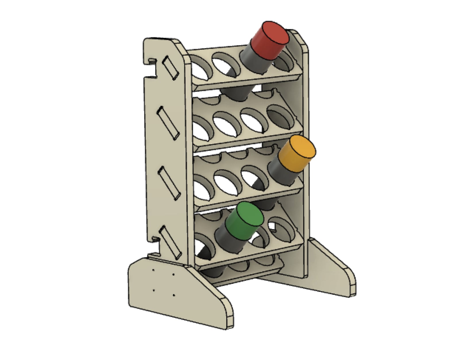 16 Can Spray Paint Can Holder Storage Rack CNC Design File Etsy