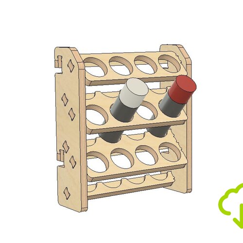 35 Can Spray Can Rack CNC Router Design File Fusion 360 Vcarve Etsy