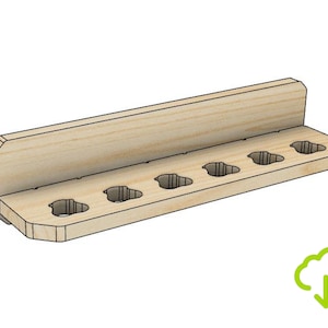 CNC Router M12 cp xc Battery Mount Storage Rack Design Files, diy CNC Project, 3D CAD Fusion 360 dxf svg design files