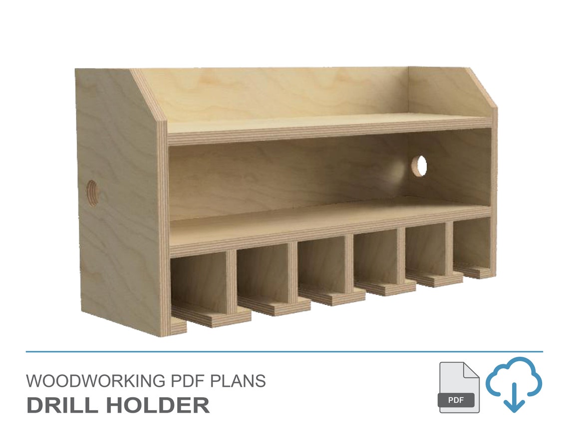 PDF Build Plans Cordless Drill Holder DIY Plans Wall Mounted Etsy India