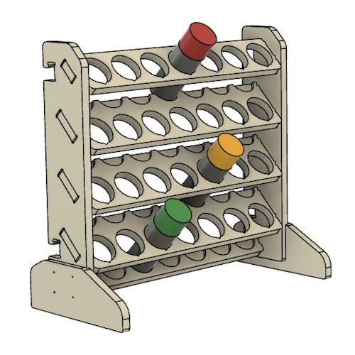 CNC File Spray Can Paint Holder Rack Etsy