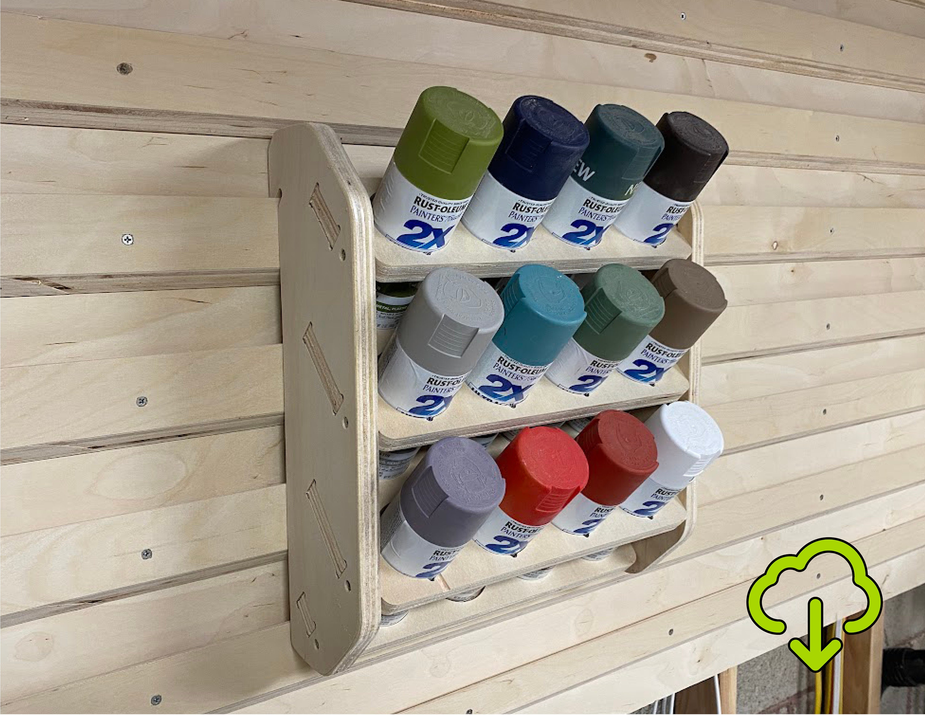 CNC Files for Wood French Cleat Spray Can Rack Holder French Etsy