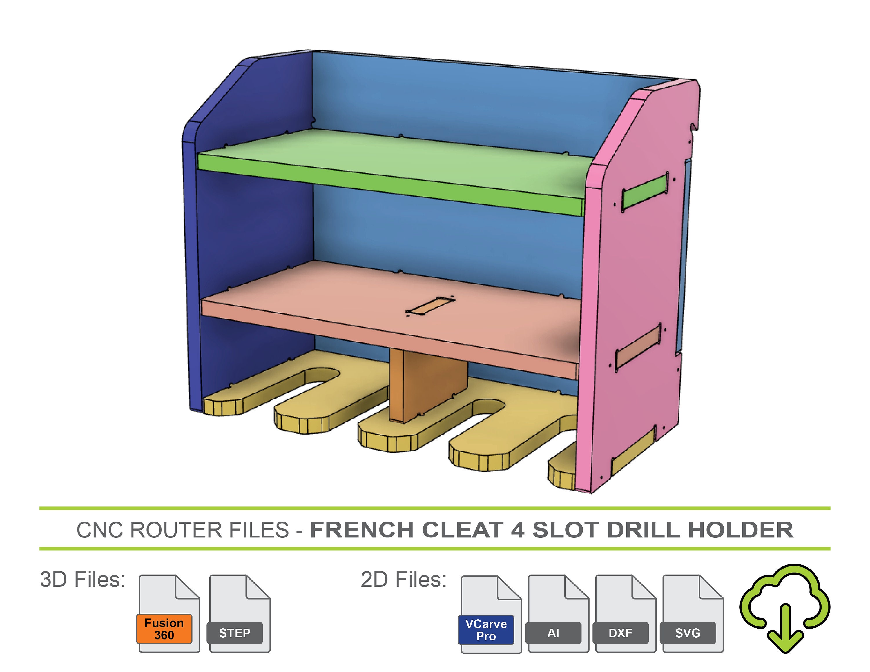 CNC Router Files French Cleat Plier Storage Rack – dryforge