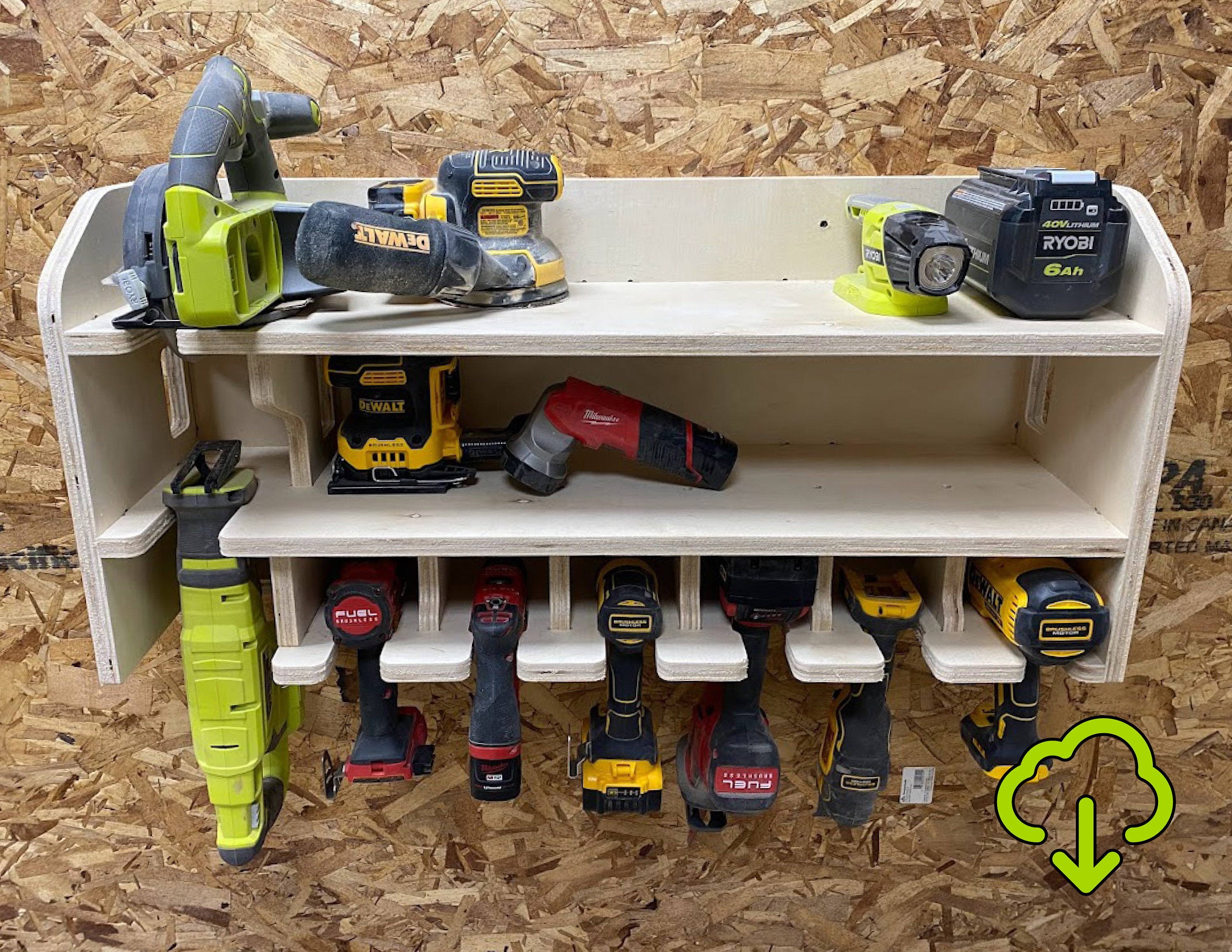 7 Slot Cordless Power Tool Drill Holder Station CNC Router Etsy Canada