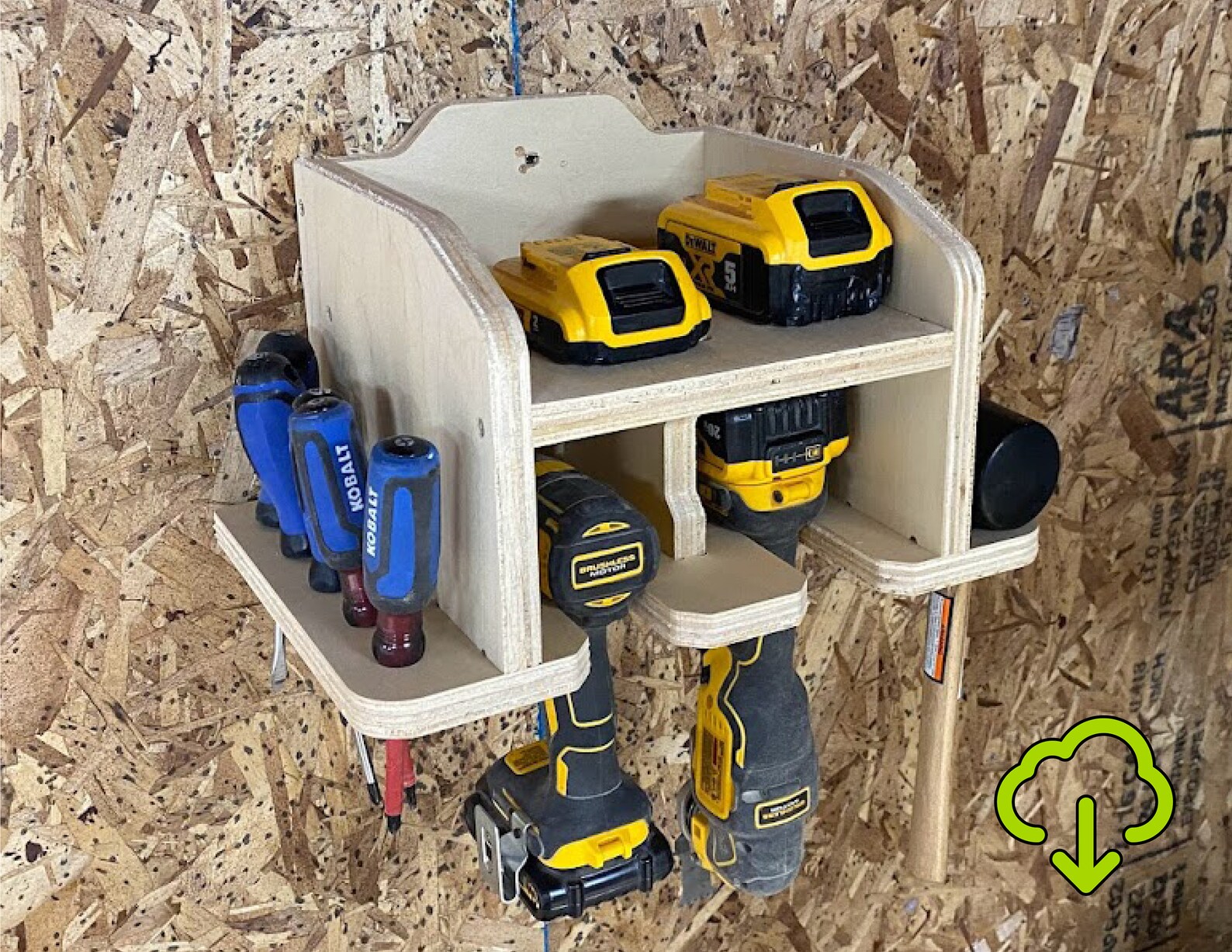 CNC Files for Wood Drill Holder Plans 2 Slot Etsy