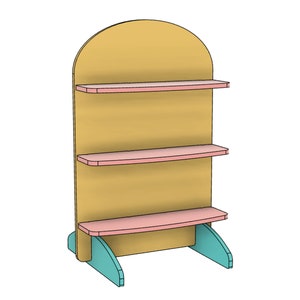 CNC Files for Wood Retail Display Stand - Freestanding Craft Fair Display Stand
