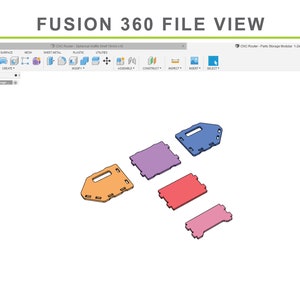 Stackable Storage Bins Organizer CNC Router Files, CNC Router Your Storage Bins, Fusion 360 step svg eps dxf file image 4