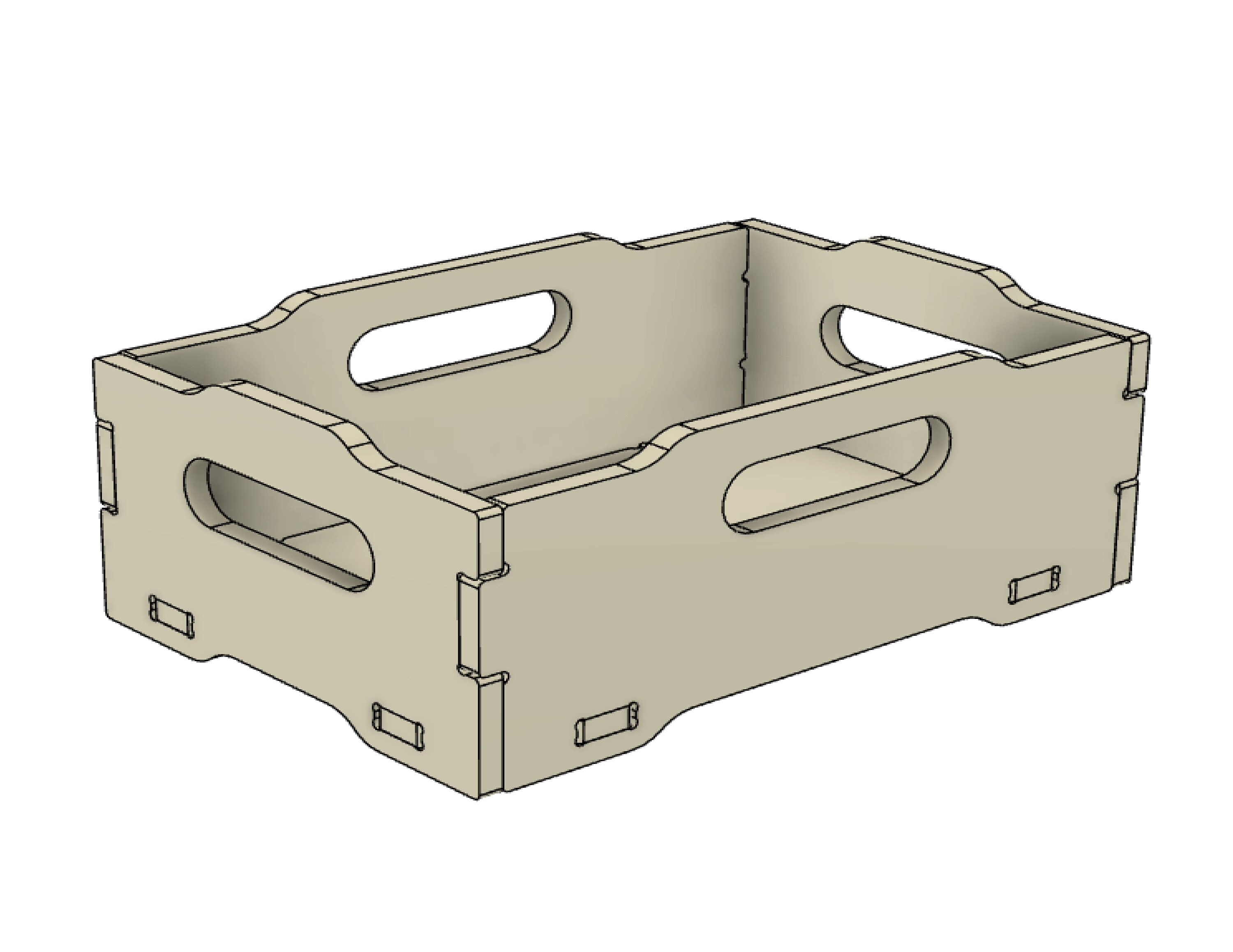 Stackable Storage Crate Box CNC Router Files, DIY Stacking Plywood ...