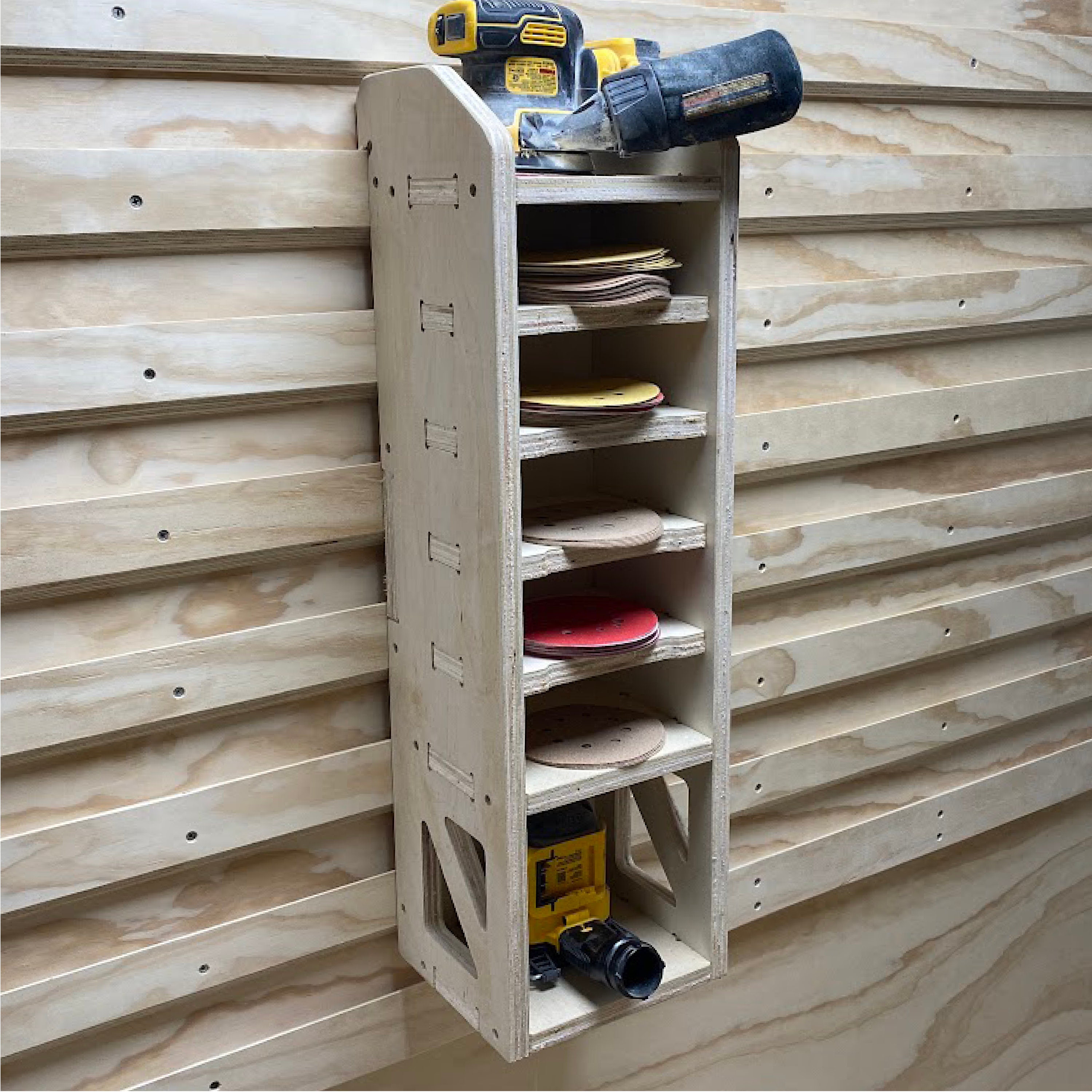 Sander and Sandpaper Storage