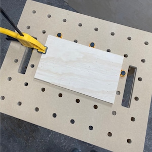 CNC Files for Wood Dog Hole Workbench Top - Fusion 360 Full Parametric MFT Workbench Top Model