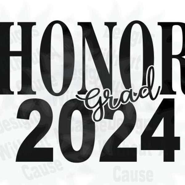 Honor Grad 2024 SVG PNG