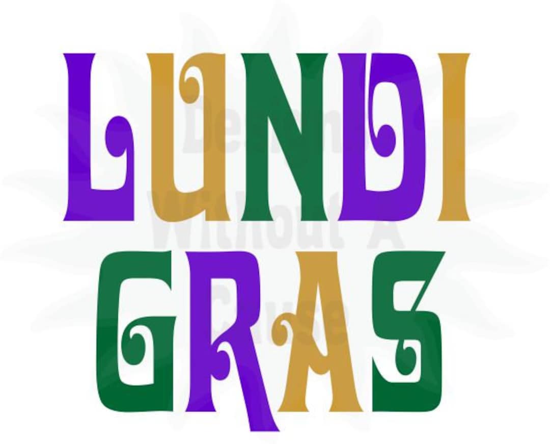 Lundi Gras SVG PNG DXF Etsy