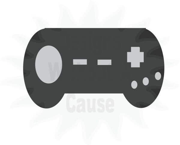 Gaming Remote SVG PNG DXF - Etsy