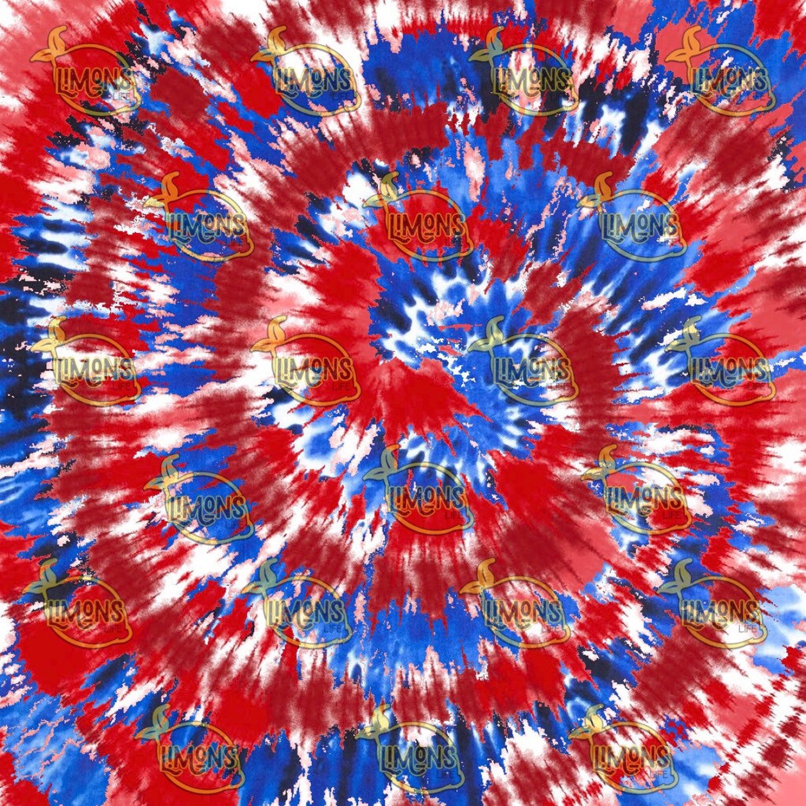 Red White Blue Tie Dye Sublimation Jpg Jpeg Etsy